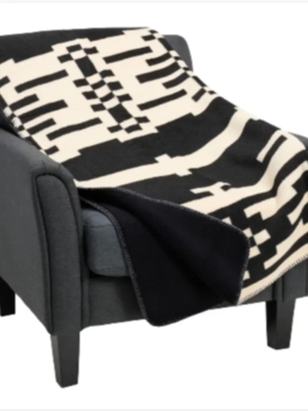 PENDLETON PRINTED BERBER REVERSE TO SOLID 50 X 70 FLEECE THROW BLANKET